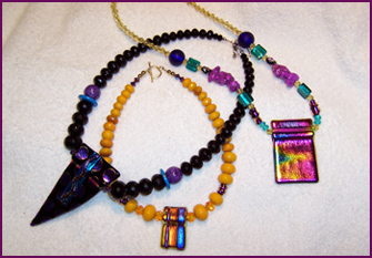 Jewelry crafted by Whimsical Sisters